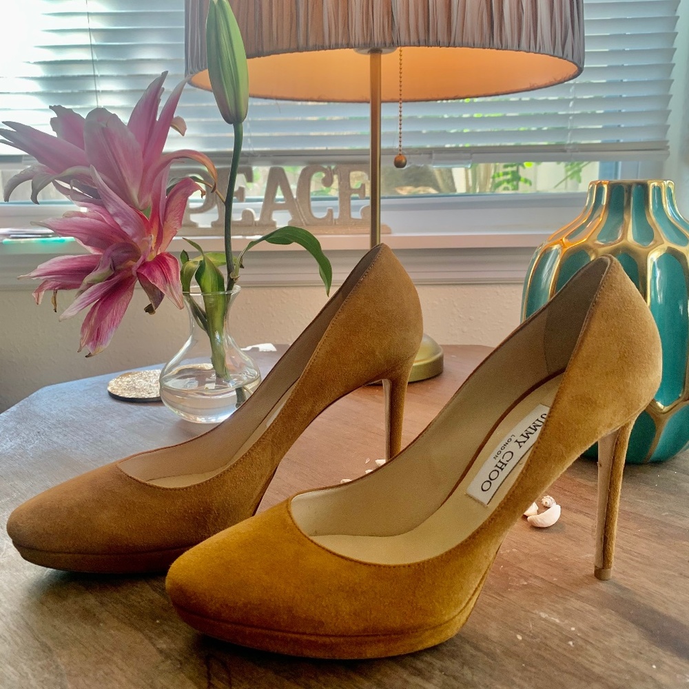 JImmy Choo Suede Stilettos